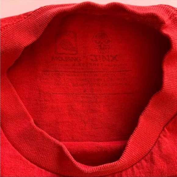 Boys Mojang Jinx  Long Sleeve Red T-Shirt Minecraft Like A Boss Size YL - Picture 2 of 6